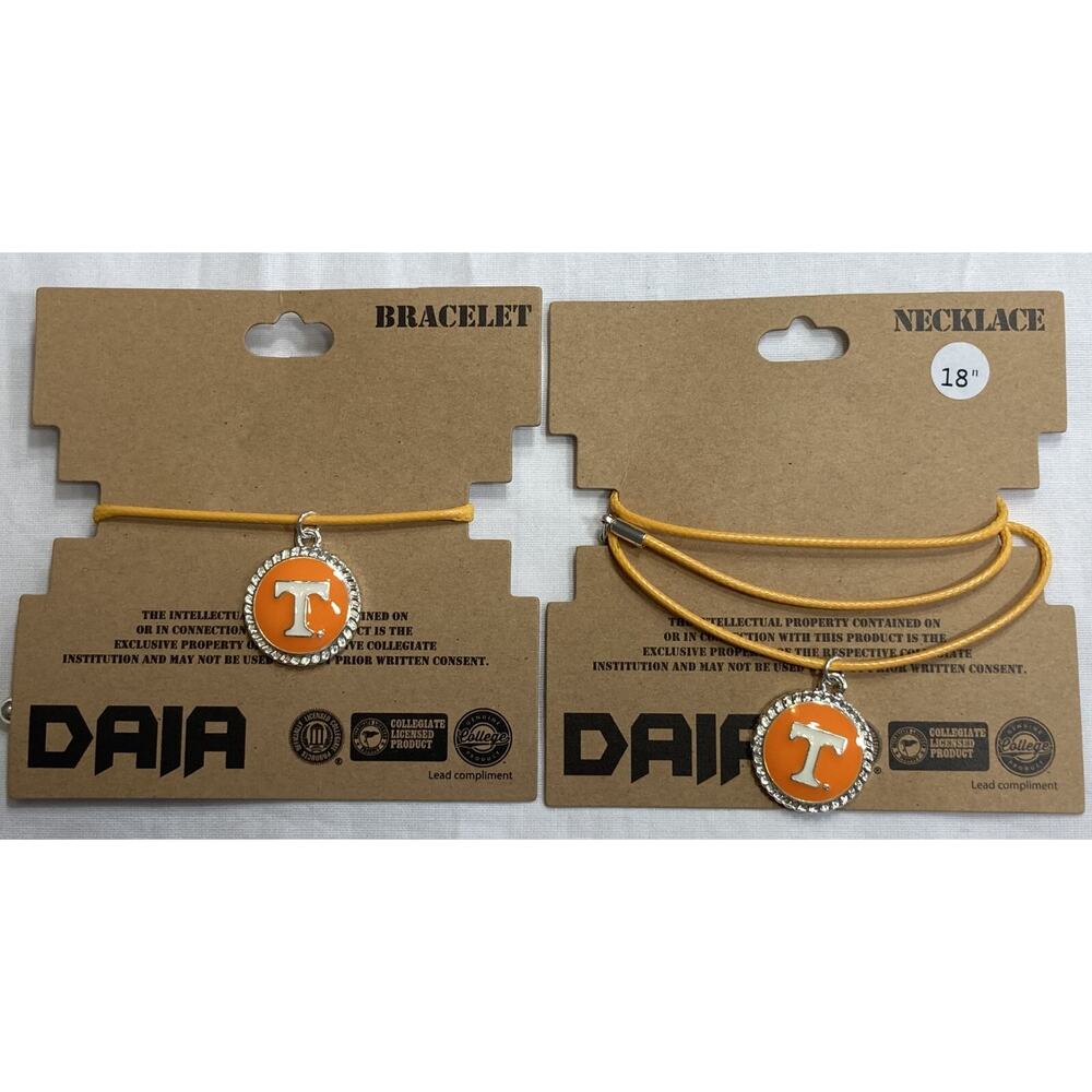 Tennessee Volunteers Bracelet and Necklace Set, NCAA